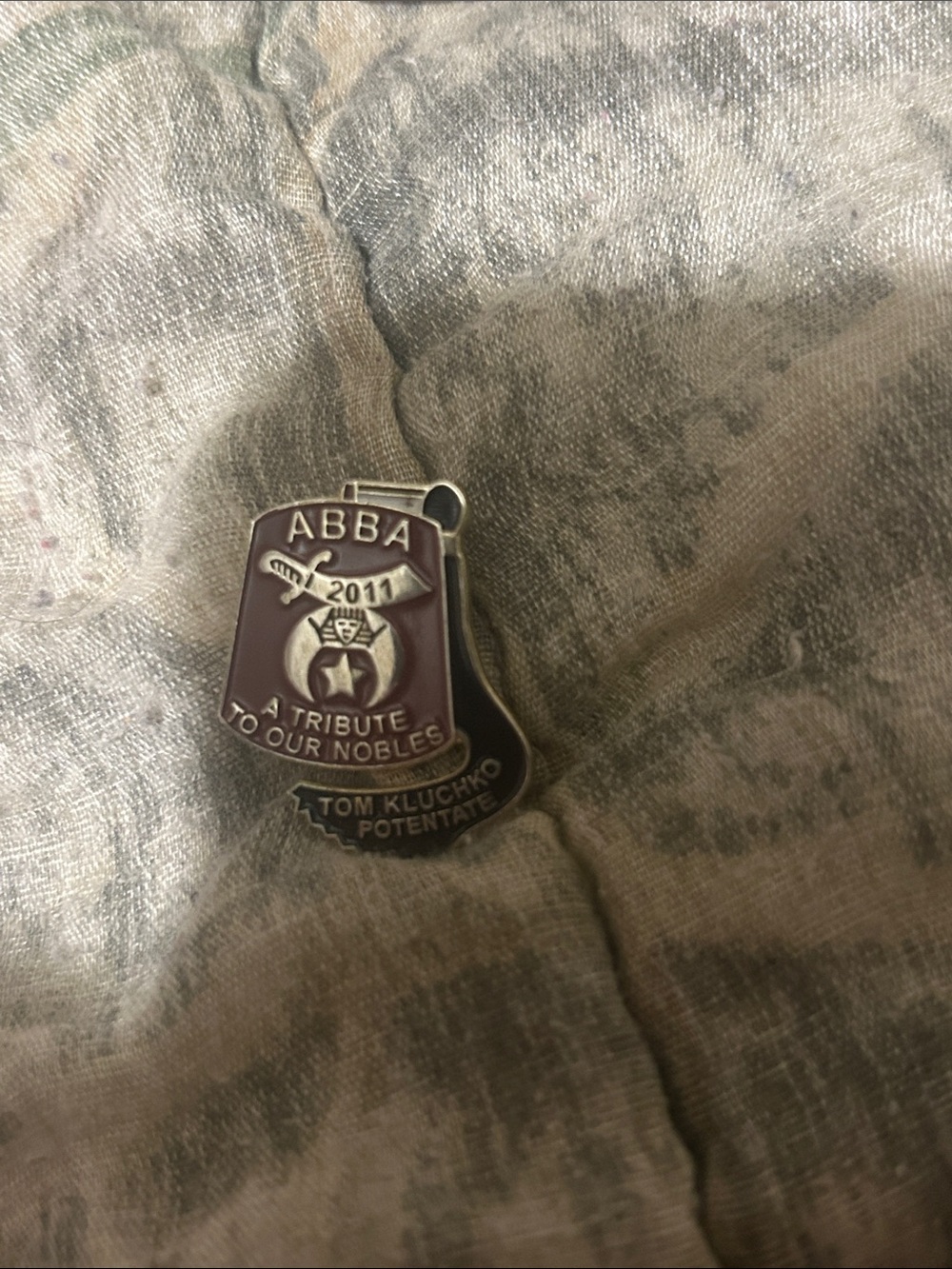 ABBA 2011 Tribute Enamel Pin - Purple and Silver